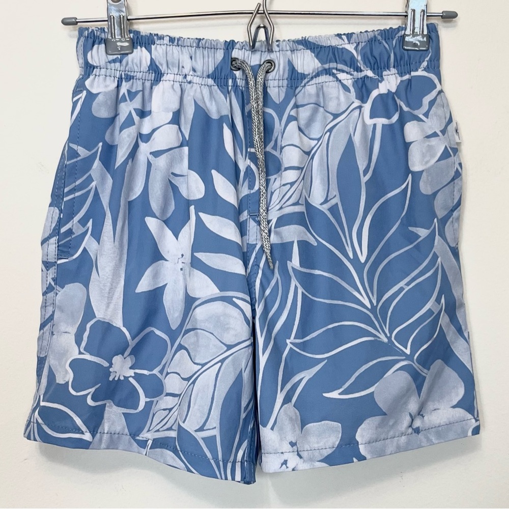 Vintage Summer • 12 • Kids Print Stretch Volley Swim Trunks Island Print